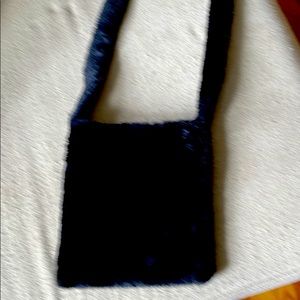 Womens furry crossbody bag